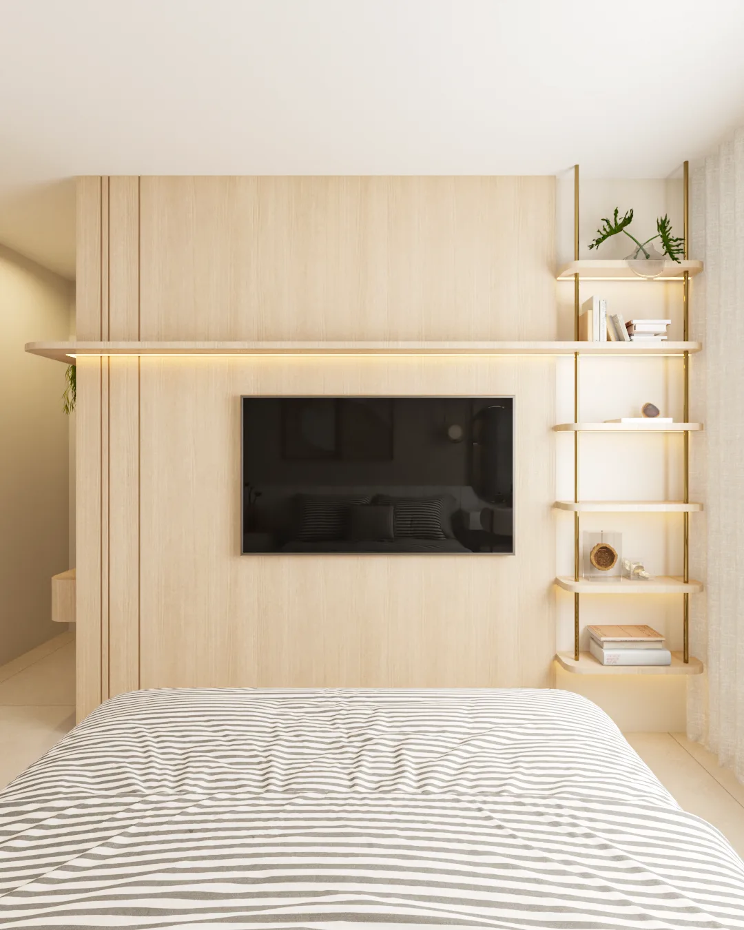 Projeto quarto com penteadeira e chapelaria – K